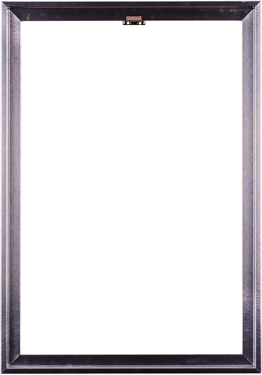 Rahmendesign24 Schattenfugenrahmen Oslo für Keilrahmenbilder und Leinwände 60x90 Silber (hochglanz)