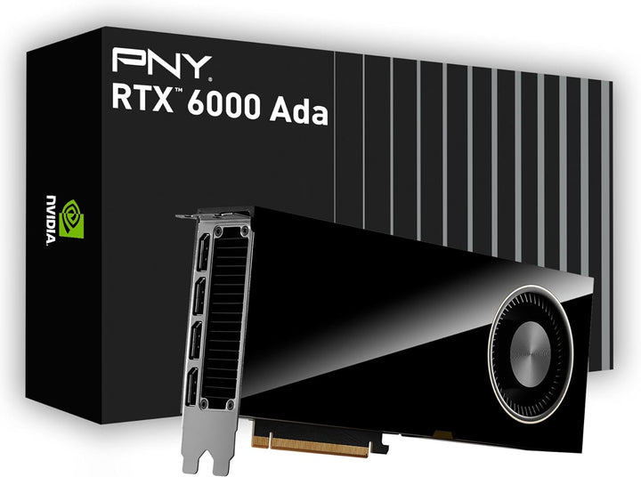 PNY NVIDIA RTX 6000 Ada Generation 48GB GDDR6 PCI Express 4.0 Dual Slot 4X DisplayPort, 8K Support,