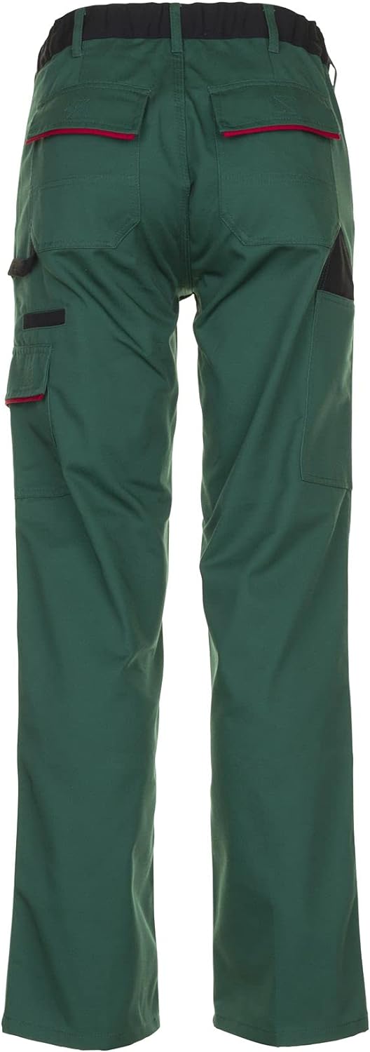 Planam Highline Herren Bundhose grün schwarz rot Modell 2325, Grösse 62 Grün/Schwarz/Rot 62, Grün/Sc