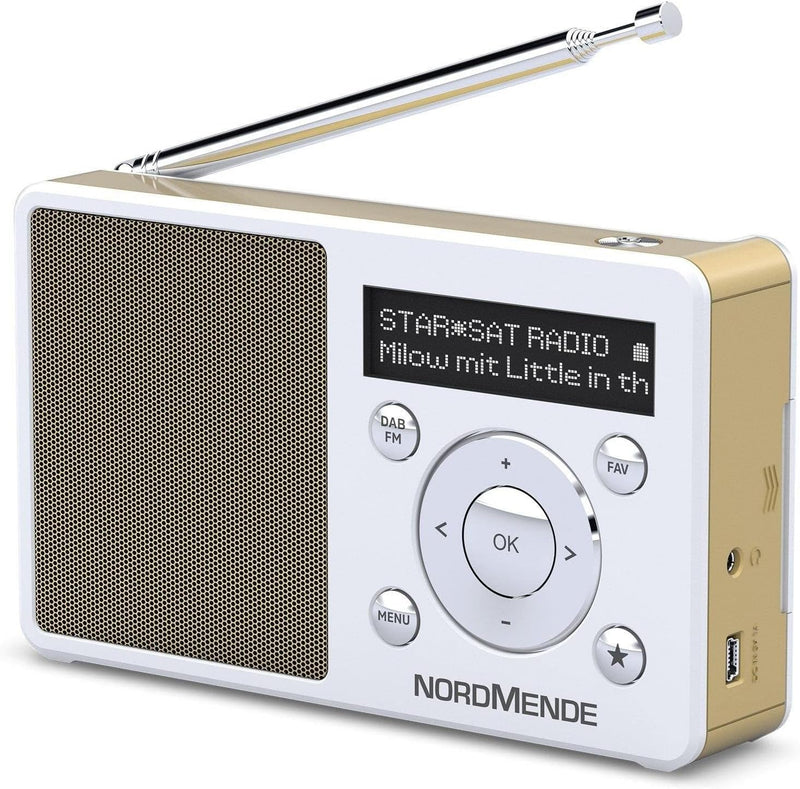 Nordmende Transita 100 tragbares und empfangsstarkes DAB Radio (DAB+, UKW, FM, Lautsprecher, Kopfhör