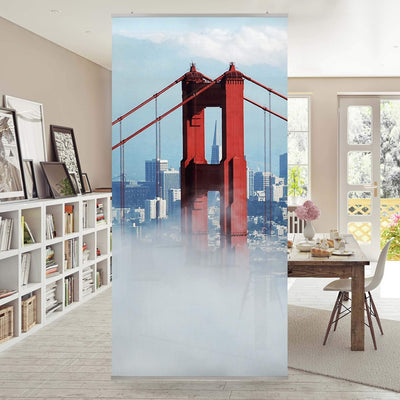 Bilderwelten Raumteiler Good Morning, San Francisco! 250x120cm inkl. transparenter Halterung, inkl.