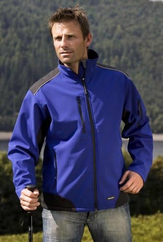 Result Herren R124a Ripstop Softshell Arbeitsjacke 3XL grau / schwarz, 3XL grau / schwarz