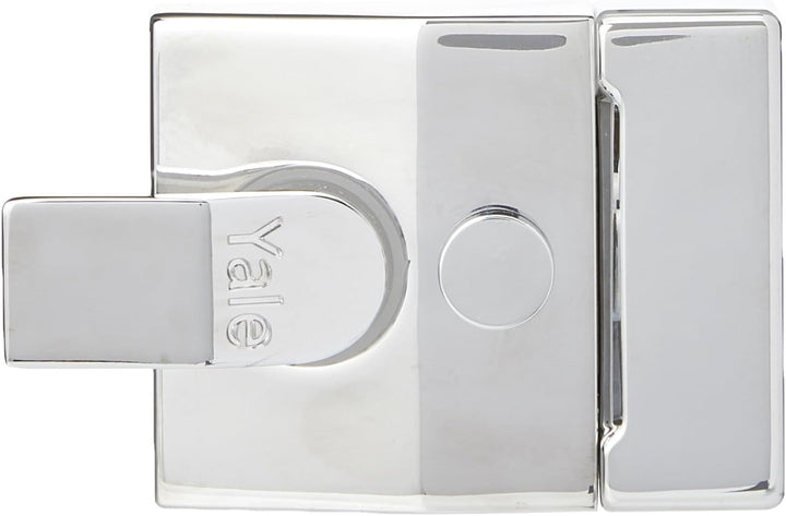 Yale Locks P85 Nachtriegelschloss, Dornmass 40 mm (Sichtverpackung), verchromt, Riegel