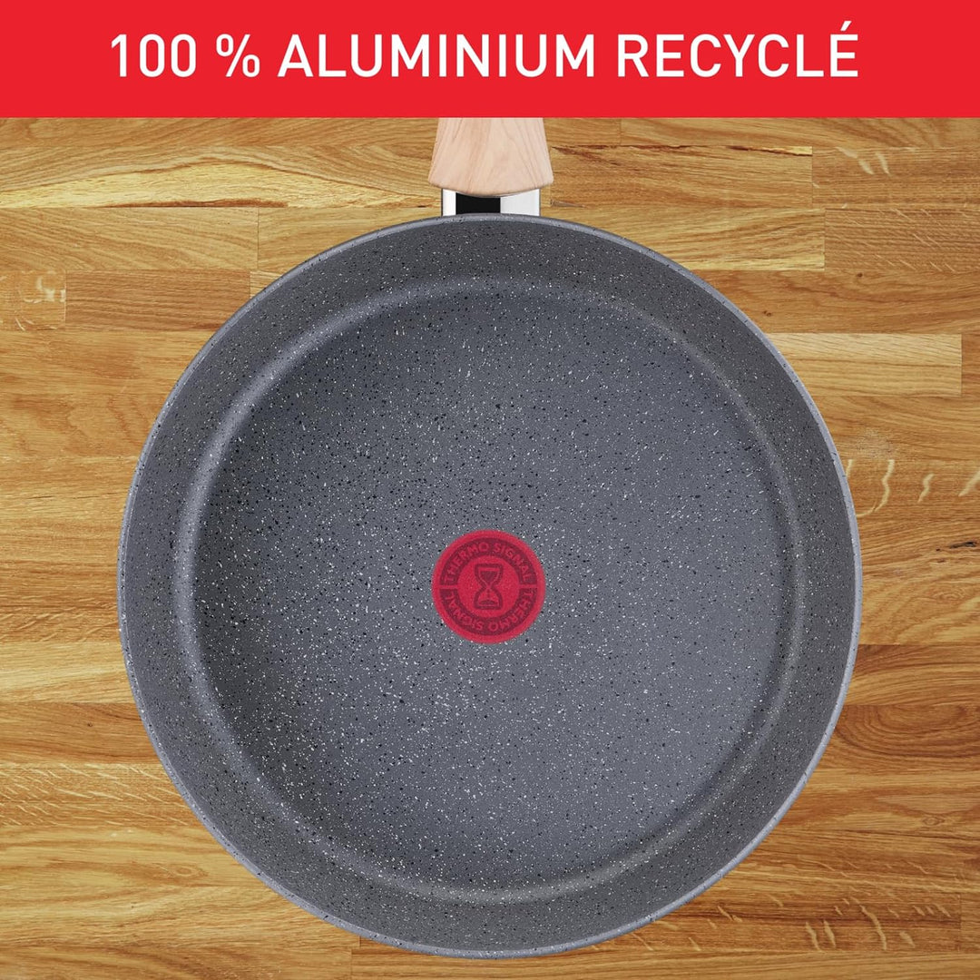 TEFAL G2669002 NATURAL FORCE 24 cm Auflaufform + Dämpfeinsatz + Deckel, Mineralia + Antihaftbeschich