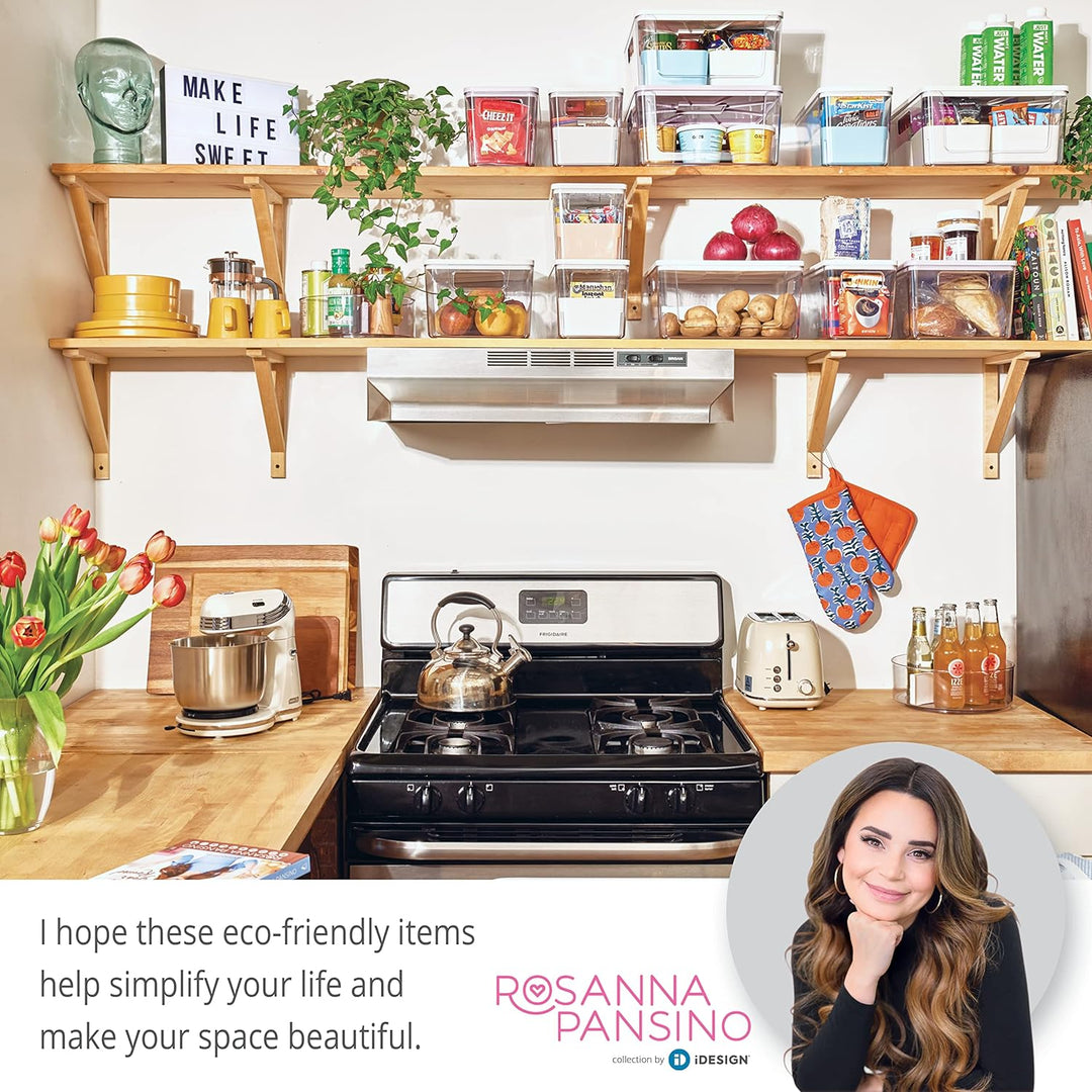 iDesign Aufbewahrungsbox mit 4 Trennboxen, Vorratsbehälter by Rosanna Pansino, Plastikbox aus recyce