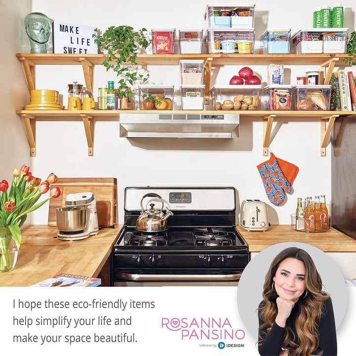 iDesign Aufbewahrungsbox mit 4 Trennboxen, Vorratsbehälter by Rosanna Pansino, Plastikbox aus recyce
