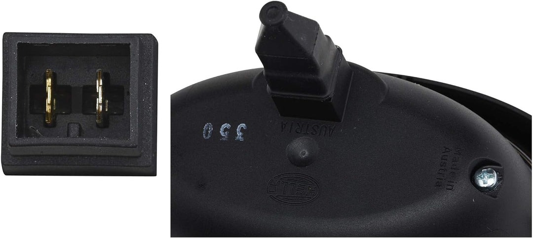 HELLA - Halogen-Arbeitsscheinwerfer - Oval 100 - 12V - Einbau/Schraubanschluss - 2-Punkt Befestigung