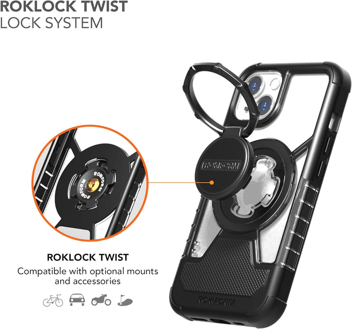 ROKFORM - iPhone 13 Hülle, Doppelmagnet oder und Dreh Verriegelung, iPhone 13 Handyhülle nach Militä