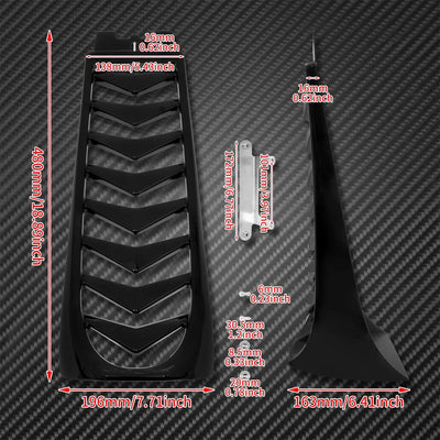 HDBUBALUS Schwarze untere vordere Kinnspoiler Air Dam Verkleidung Abdeckung für Harley Softail Stree