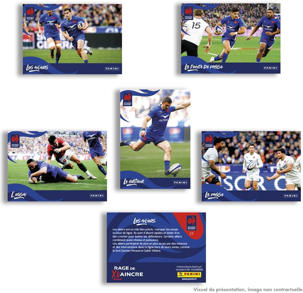 Schachtel mit 36 PANINI-Beuteln RUGBY EDF
