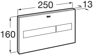 Roca A890188309 PL7 DUAL ONE antriebsplatte, kristall-weiss