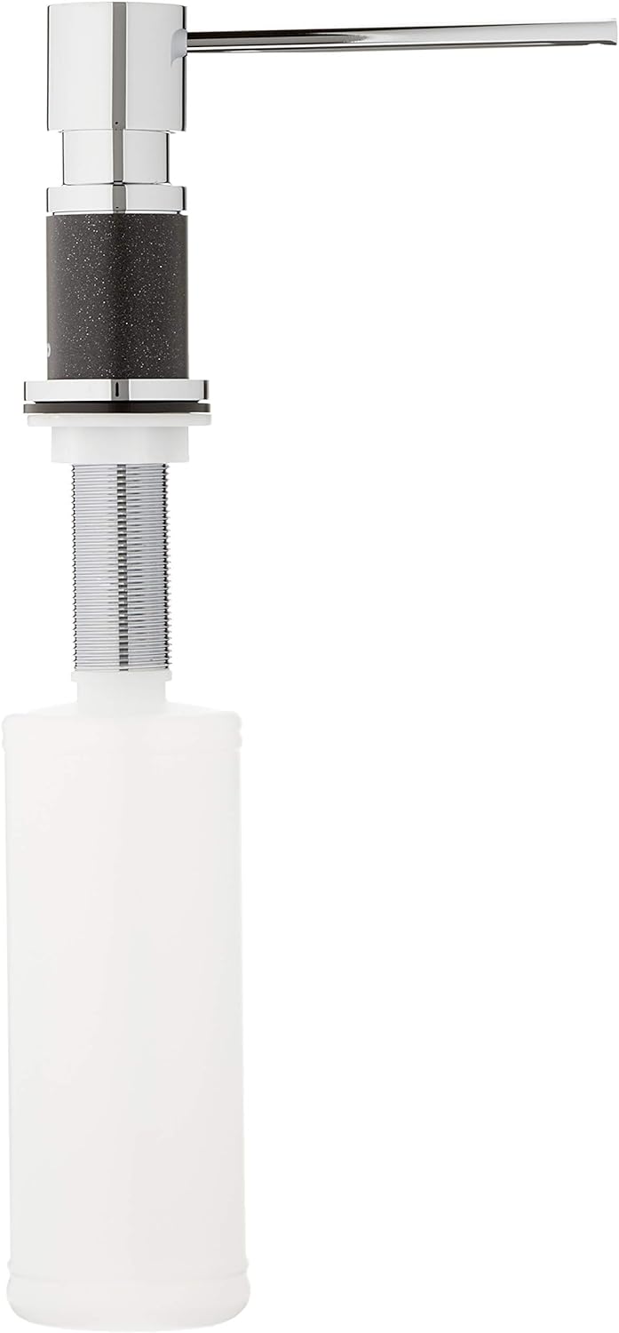 BLANCO LATO Spülmittelspender anthrazit/chrom | Passend zu allen BLANCO-Küchenarmaturen | Bequem von