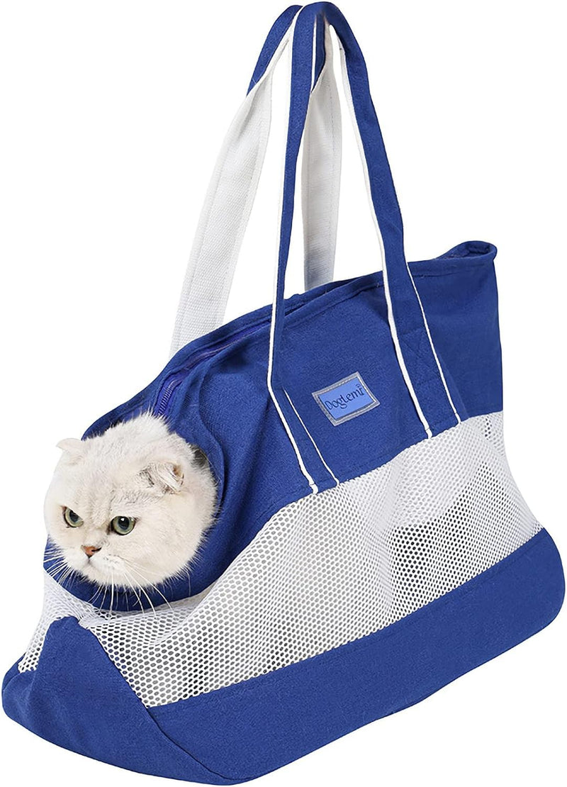 PETCUTE Haustier Handtasche,Atmungsaktiv Hundetragetasche Handtasche mit Sicherheitsleine,Faltbare R