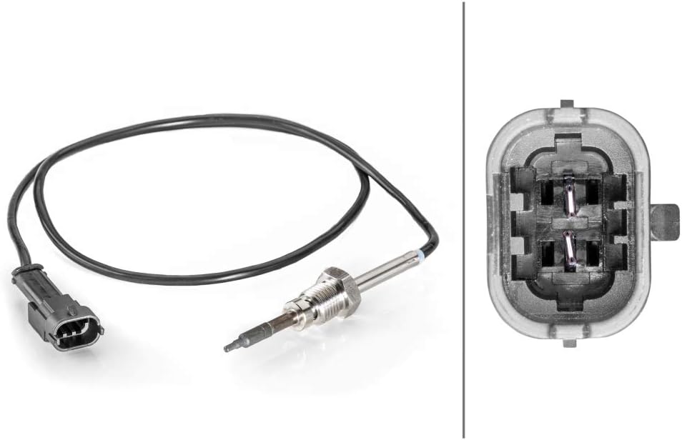 HELLA 6PT 014 494-341 Sensor, Abgastemperatur - 2-polig - geschraubt - Kabel: 780mm