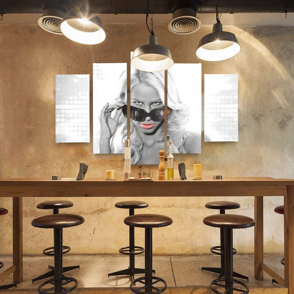 Feeby. Leinwandbild - 5 Teile - Bilder, Wand Bild, Wandbilder, Kunstdruck XXL, 5-Teilig, Typ A, 100x