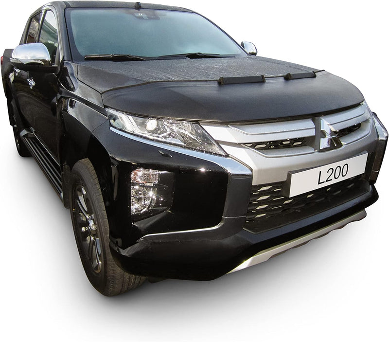 Auto-Bra AB3-00649 kompatibel mit Mitsubishi L200 Triton Pajero Sport Bj. 2019 Haubenbra Steinschlag