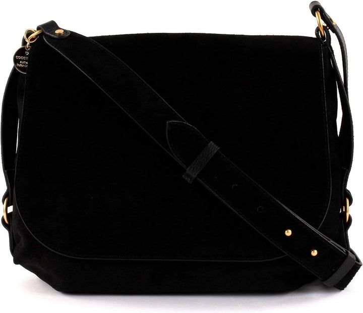 Coccinelle Alpha Suede Shoulderbag S Noir