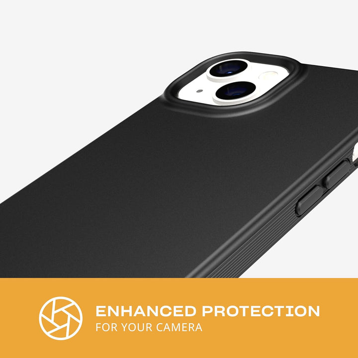 tech21 iPhone 14 Evo Lite – Dünne & Stossdämpfende Handyhülle mit 3,0 m Multi-Drop-Schutz, Schwarz i