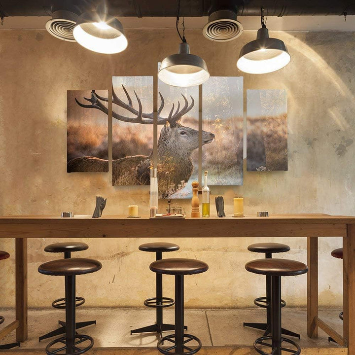 Feeby. Leinwandbild - 5 Teile - Bilder, Wand Bild, Wandbilder, Kunstdruck XXL, 5-Teilig, Typ A, 150x