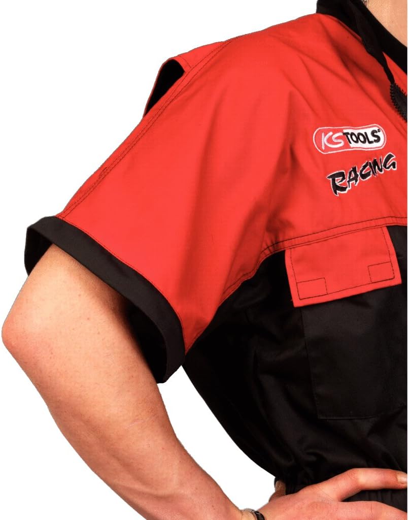 KS Tools 100394 Overall, rot/schwarz, XXL, XXL