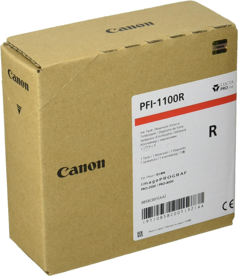 CANON PFI-1100 Tinte rot Standardkapazität 160ml 1er-Pack iPF Pro2000/4000