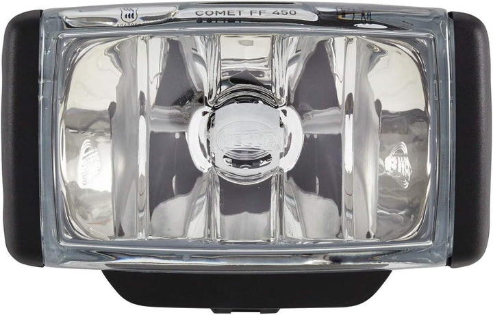 HELLA - FF/Halogen-Nebelscheinwerfersatz - Comet FF 450 - 12/24V - rechteckig - Anbau - Lichtscheibe