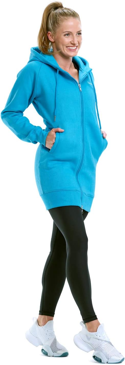 WINSHAPE Damen Kapuzenpullover L Sky-blue, L Sky-blue