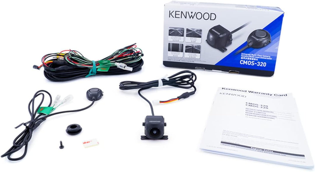 Kenwood CMOS-320 universelle Multiview-Kamera (CMOS-Sensor) für Front und Heckeinbau schwarz