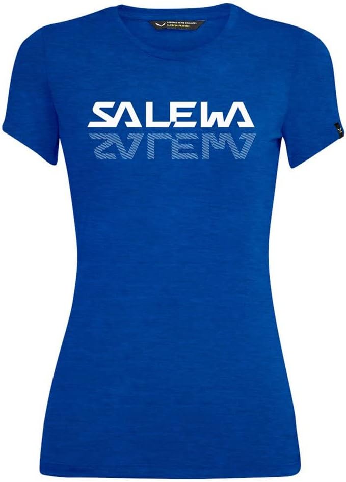 Salewa Damen Graphic Dry W T-Shirt Blusen & T-Shirts 36 Elektrisch Melange, 36 Elektrisch Melange