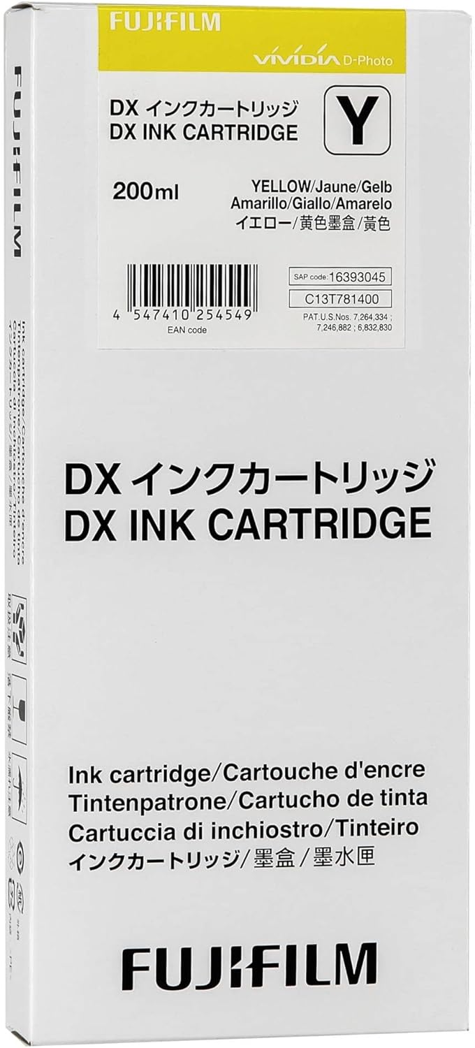 Fujifilm DX Ink Cartridge 200 ml Yellow