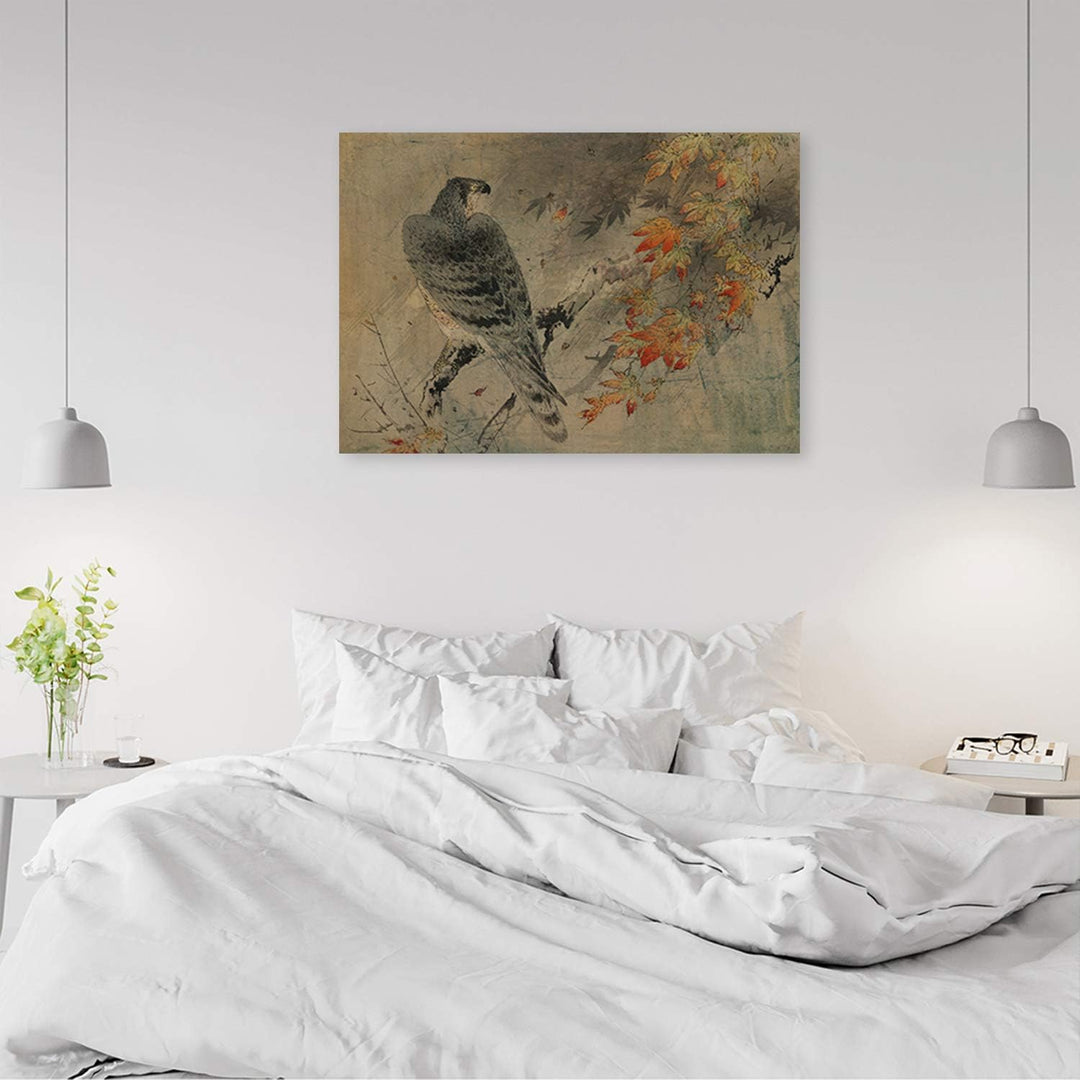Wandbild XXL Vogel Deko Kunst Bilder Natur Beige 120x80 cm M14246 120x80 cm, M14246 120x80 cm
