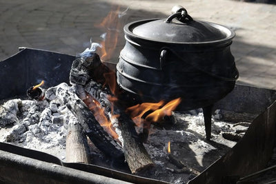 BBQ-Toro Potjie l Gusseisen Hexenkessel (Potjie #3 (ca. 8 Liter), mit Füsse) Guss Kochtopf l Südafri