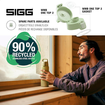 SIGG - Isolierte Trinkflasche - Shield Therm One Eco Green - Für kohlensäurehaltige Getränke geeigne