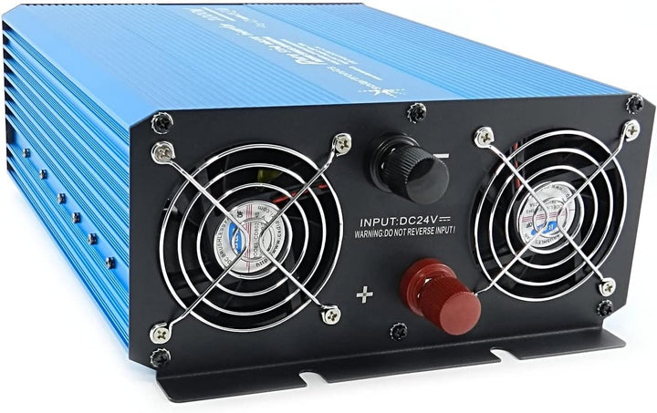 Spannungswandler Inverter 24V 2000/4000 Watt reiner SINUS incl. 7 m Fernbedienung