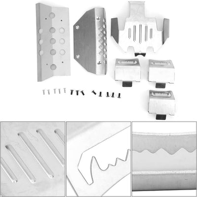 RC-Autoschutz-Unterfahrschutzplatte, 6 Stück / Satz Vorderrad-Hinterachs-Chassisschutz-Unterfahrschu