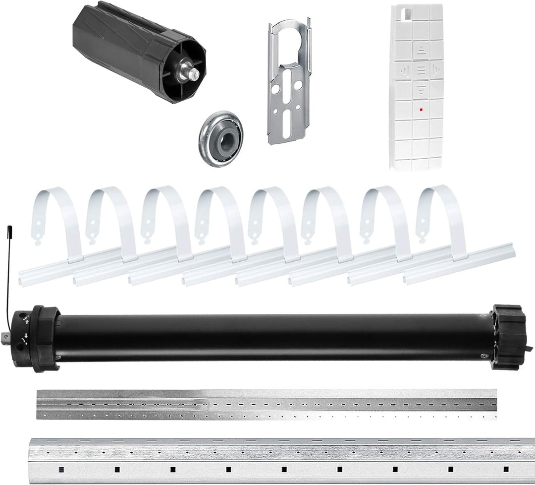 NOBILY Rolladen-Komplett-Set f. 60mm Achtkantwelle Mechanischer Funk Maxi-Rolladenmotor PR5 30Nm + M