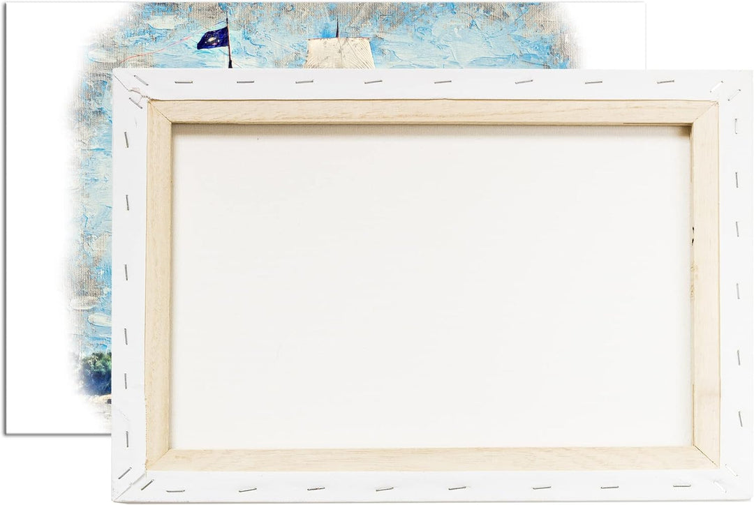deyoli altes Flaggschiff Format: 80x60 als Leinwandbild, Motiv fertig gerahmt auf Echtholzrahmen, Ho