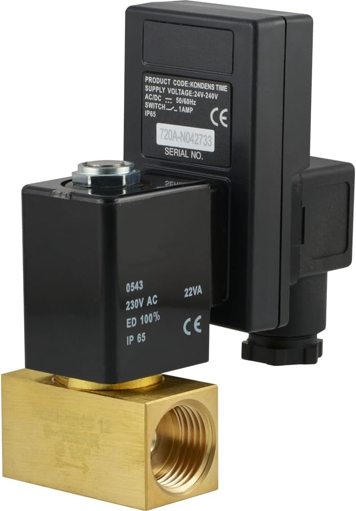 Fittingteile - Taktgesteuerte Kondensatableiter 230 V AC Magnetventil mit Timer 16 bar (Gewindegröss