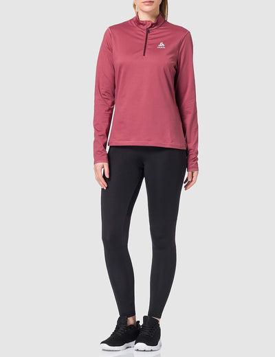 Odlo Damen Midlayer 1/2 Zip Alagna Pullover XS Roan Rouge, XS Roan Rouge