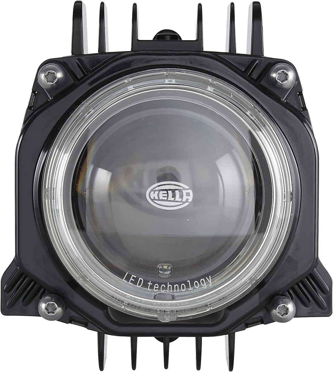 HELLA - LED/DE-Hauptscheinwerfer - 90mm Performance Bi-LED L70 - 12V - Einbau - Stecker: AMP - recht
