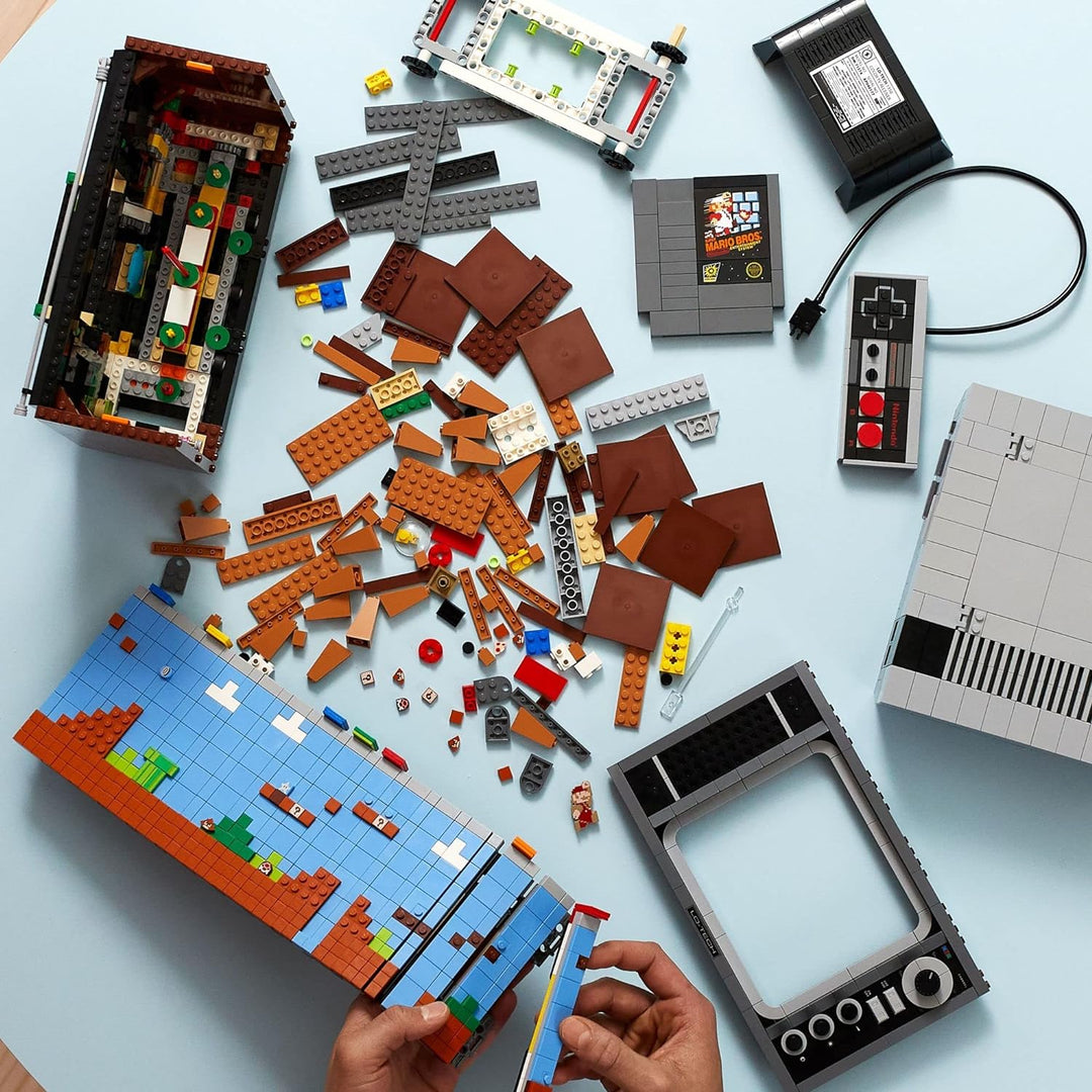 LEGO Super Mario Nintendo Entertainment System 71374 Gameplay Bauset, Modellbausätze für Erwachsene