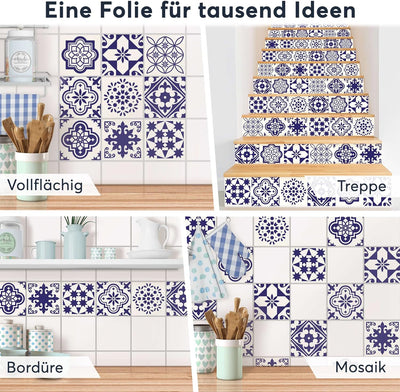 CREATISTO Klebefliesen Stickerfliesen Fliesenfolie - Stylische Sticker Aufkleber für Fliesen I Klebe