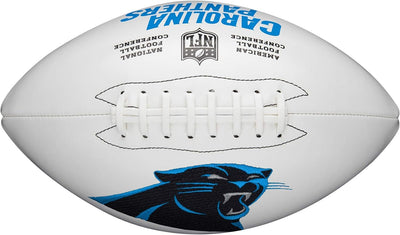 WILSON NFL Team Alliance Fussbälle Carolina Panthers Official Fussball mit Autogramm von Live Signat