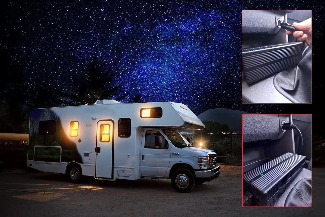 Enerpower DC-DC Kfz Ladegerät 12V-24V Li-Ion auf 14,4V 7A XLR-3 für 12V LiFePo4, AGM Akkus für Wohnm