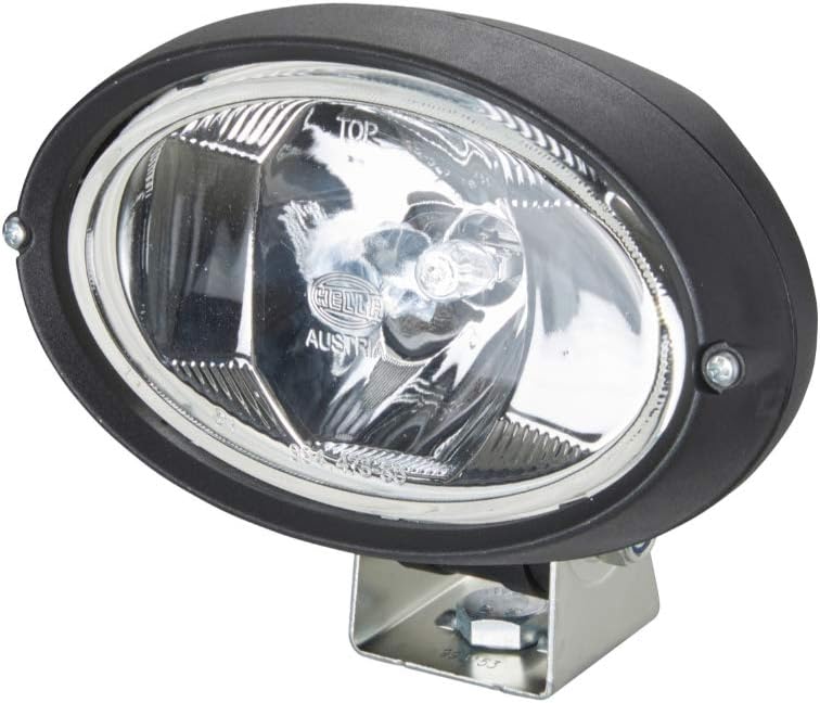HELLA - Halogen-Arbeitsscheinwerfer - Oval 100 - 12V - Anbau - stehend - weitreichende Ausleuchtung