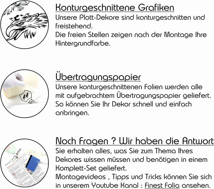 Finest Folia Totenkopf Aufkleber Sticker Auto Boot Motorrad Caravan Dekor KX026 (Weiss Matt, 80cm x