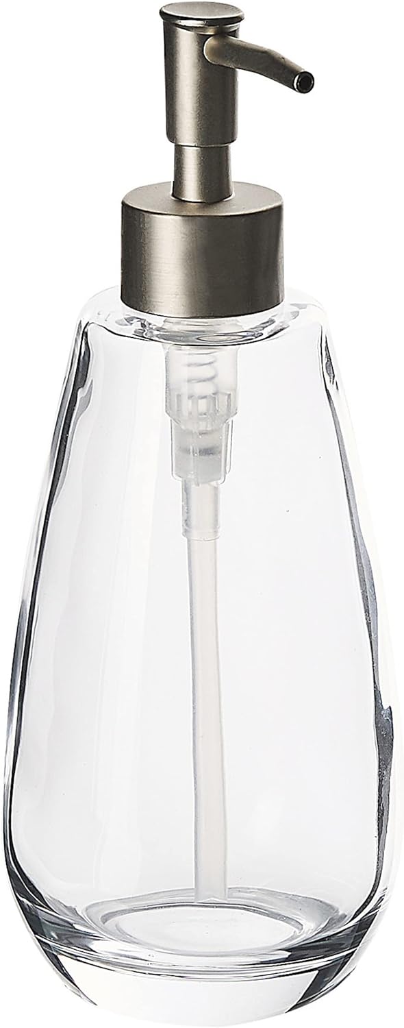 Badezimmer Set 4-teilig Glas transparent modernes Badzubehör Sonora