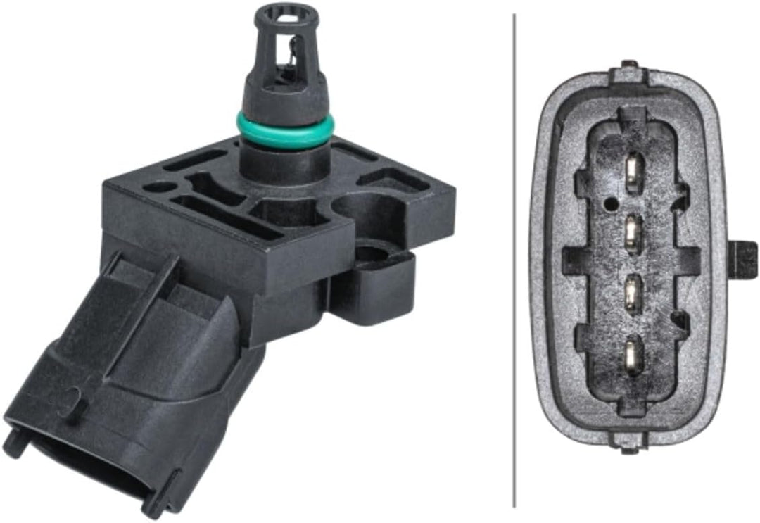 HELLA 6PP 009 403-131 Sensor, Ladedruck - 4-polig - geschraubt - mit Dichtung