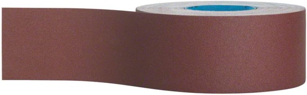 Bosch Professional Schleifrolle für Holz und Farbe (100 mm, 50 m, Körnung 80, J470), Körnung 80