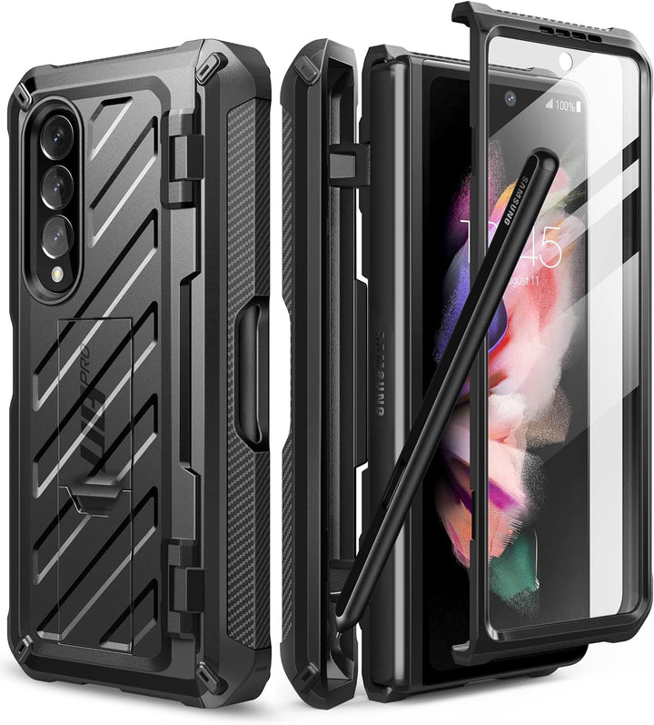 SupCase Hülle für Samsung Galaxy Z Fold 3 5G (2021), Stossfest Handyhülle Bumper Case Robust Schutzh